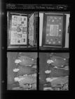 School displays; Three men (4 Negatives) (December 6, 1957) [Sleeve 21, Folder c, Box 13]